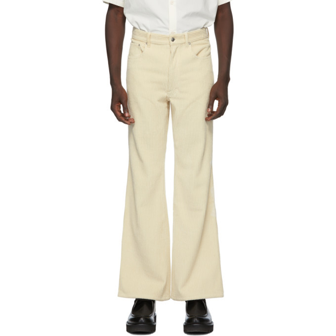 flared pants beige