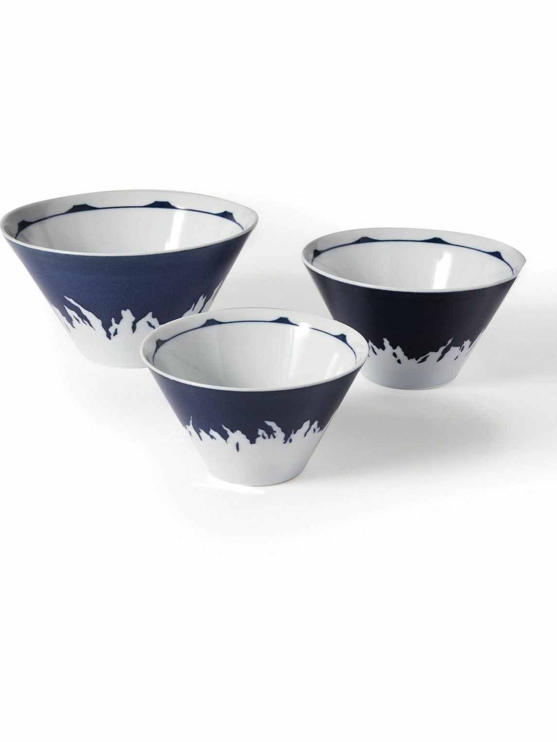 By Japan Beams Set of Three Glazed Ceramic Bowls By Japan