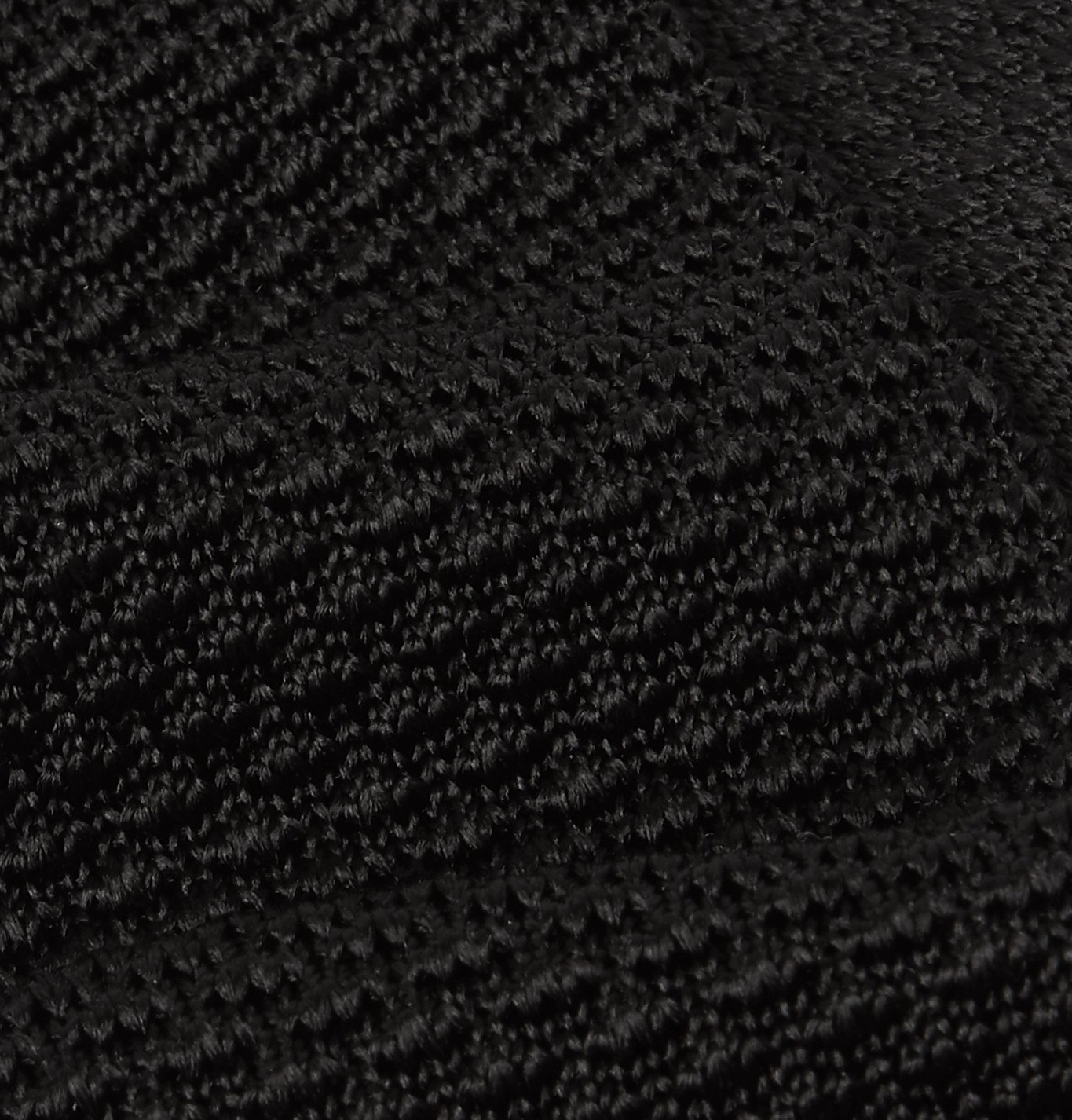 Sunspel - Ian Fleming Knitted Silk Tie - Black Sunspel