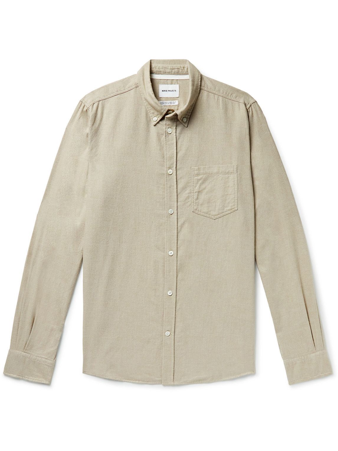 Norse Projects - Anton Button-Down Collar Brushed Cotton-Flannel Shirt ...