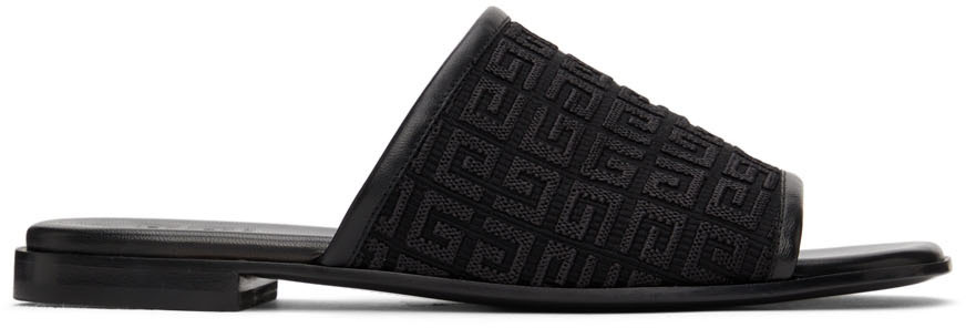 Givenchy Black 4G Mule Flat Sandals Givenchy