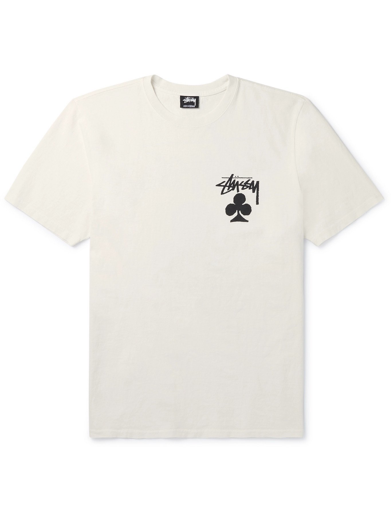 STÜSSY - Logo-Print Cotton-Jersey T-Shirt - Neutrals - XS Stussy