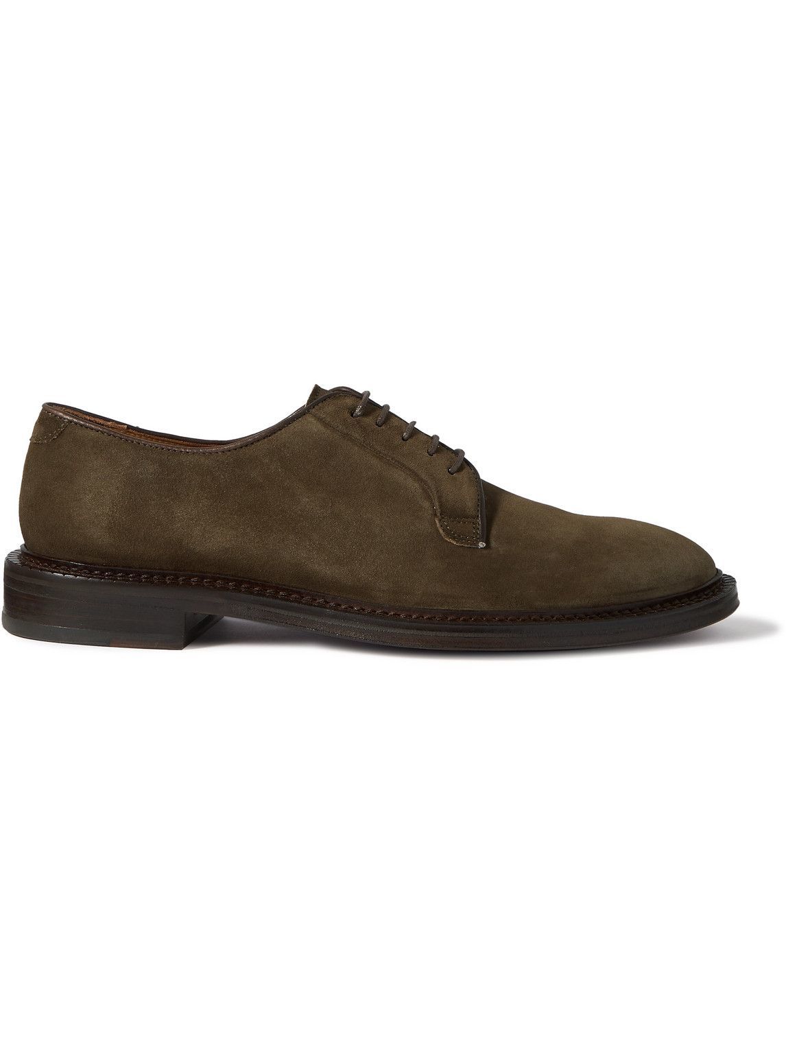 Mr P. - Lucien Regenerated Suede by evolo® Derby Shoes - Green Mr P.