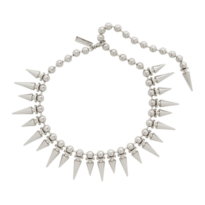 Junya Watanabe Silver Punk Choker Necklace Junya Watanabe