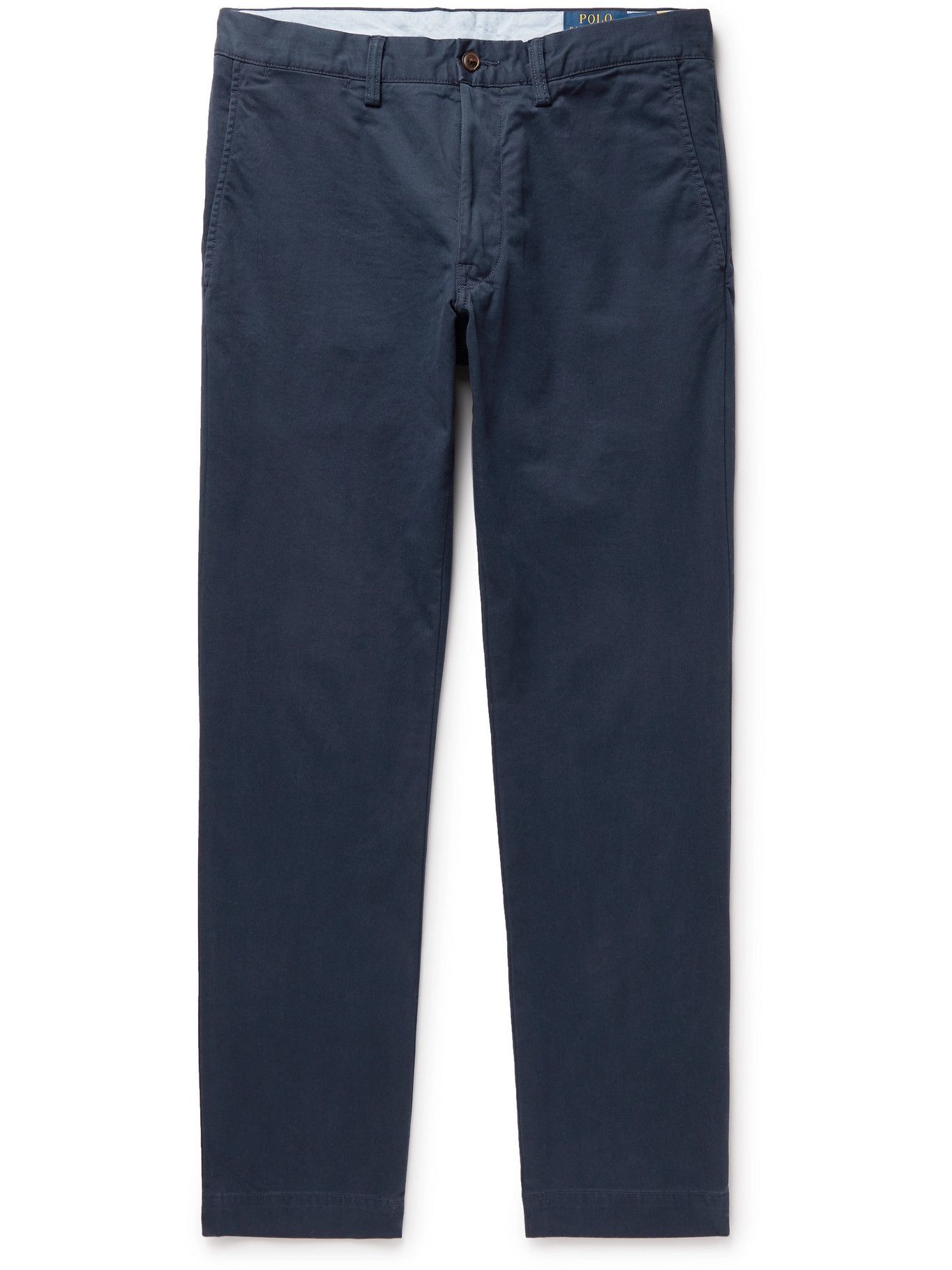 POLO RALPH LAUREN - Bedford Slim-Fit Stretch-Cotton Twill Chinos - Blue ...