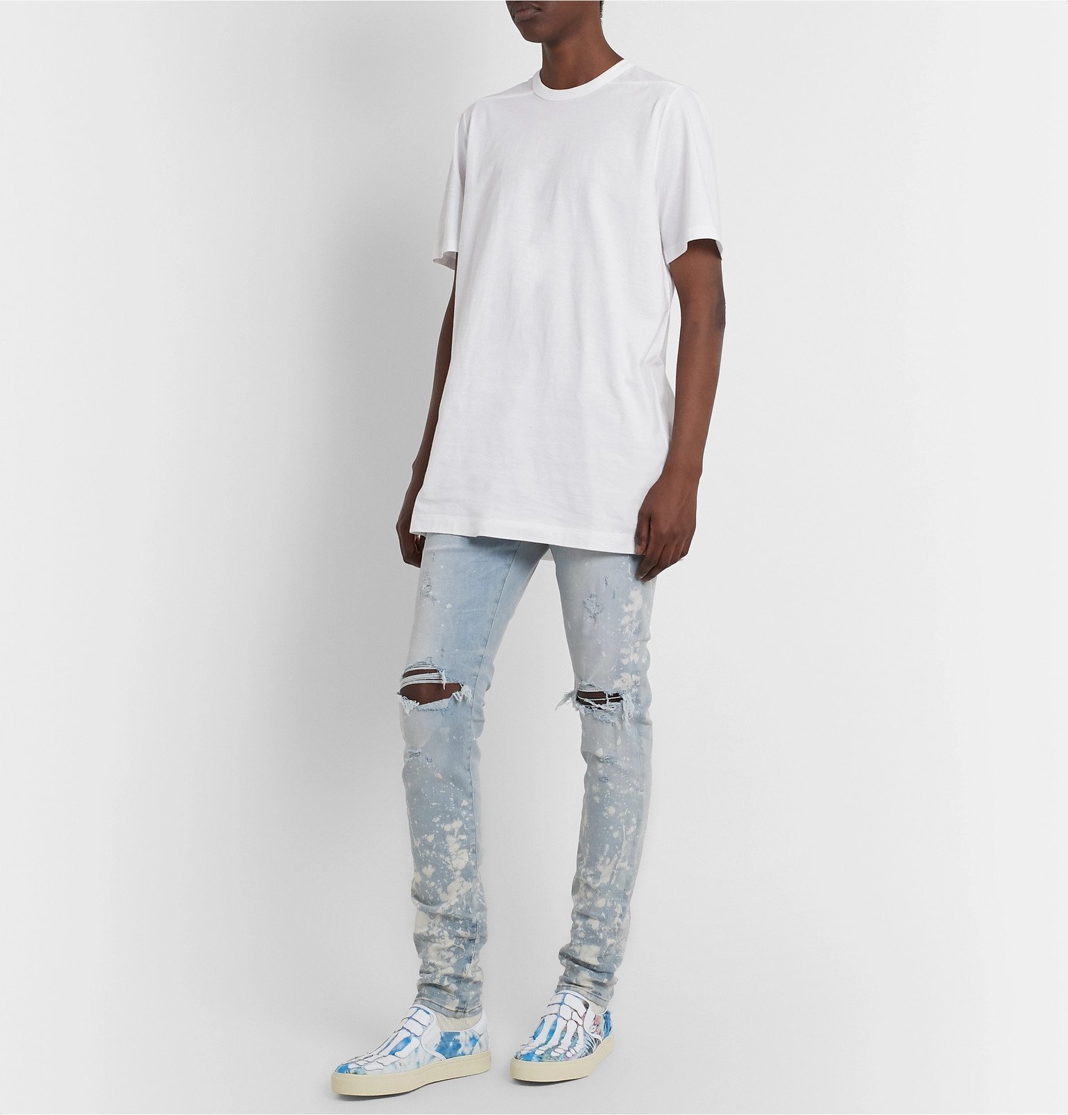 AMIRI - Skel-Toe Tie-Dye Canvas and 