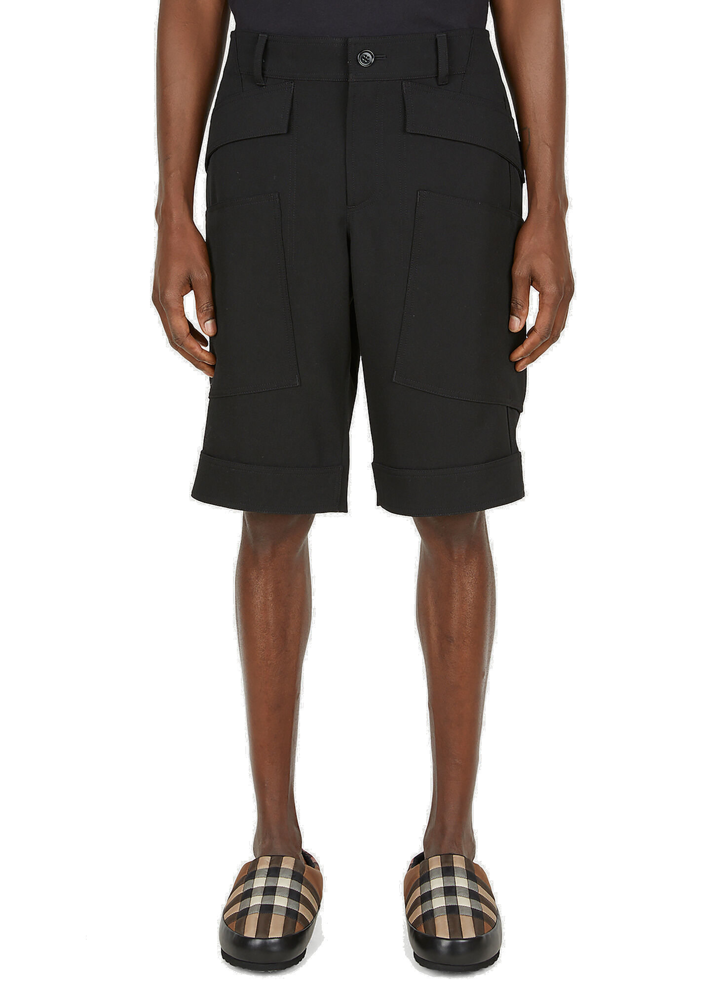 Tailored Shorts in Black Burberry