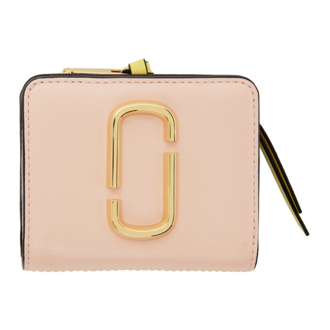 Marc Jacobs Pink Mini Snapshot Compact Wallet Marc Jacobs