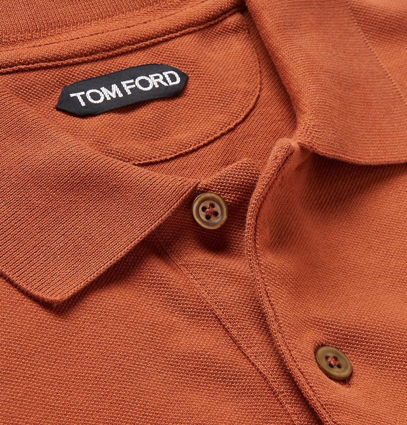 TOM FORD - Slim-Fit Cotton-Piqué Polo Shirt - Red TOM FORD