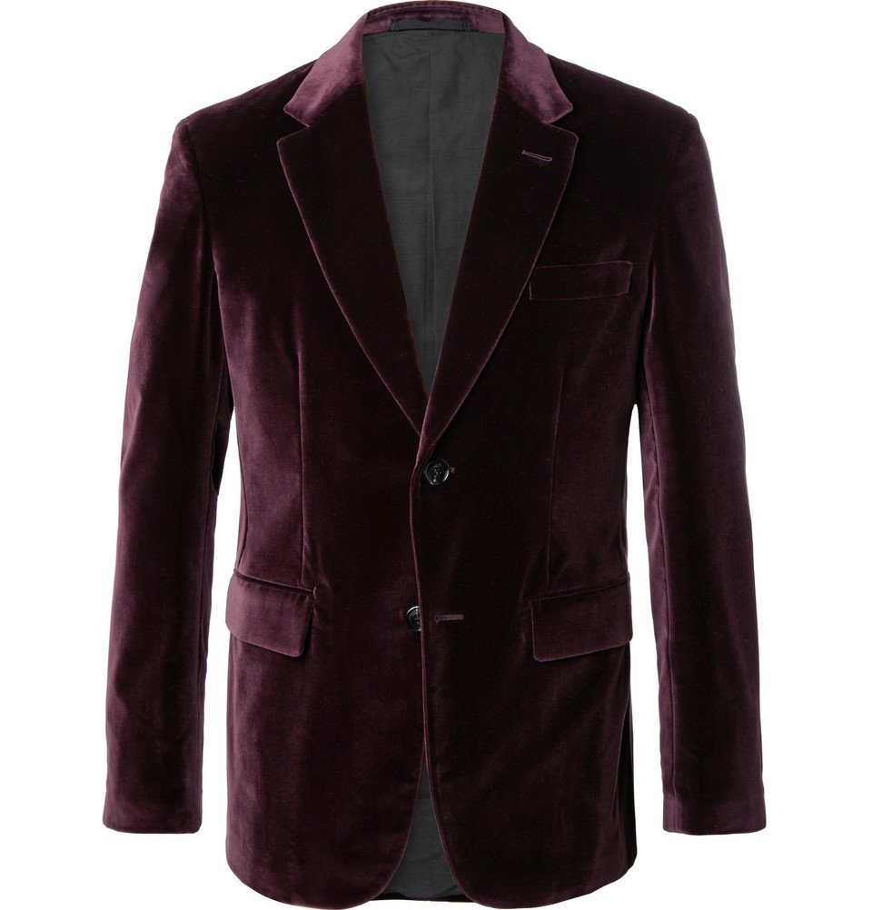 plum suit jacket