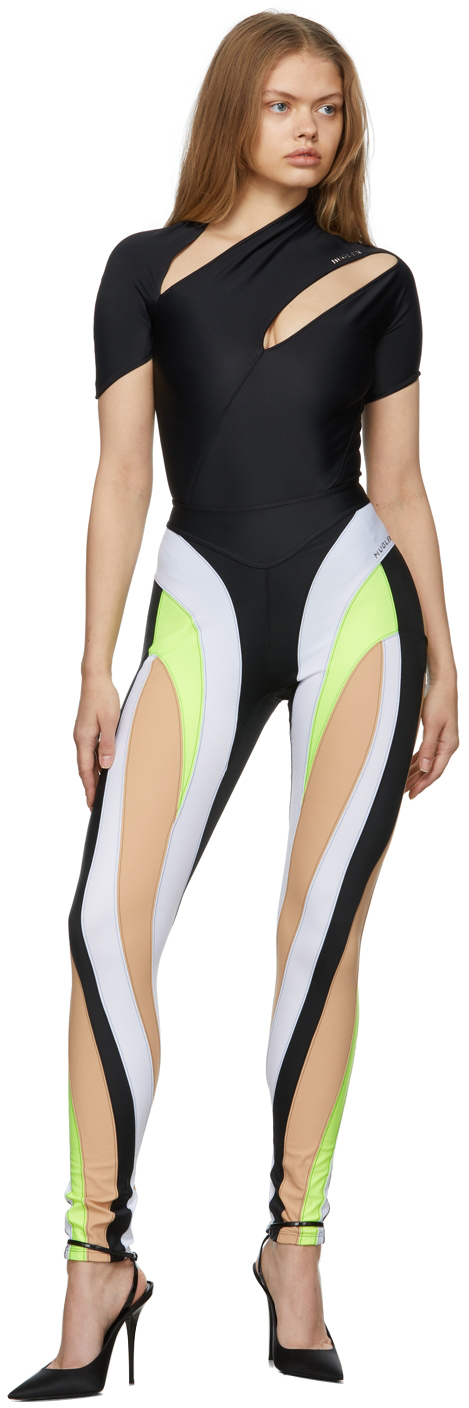 mugler spiral leggings