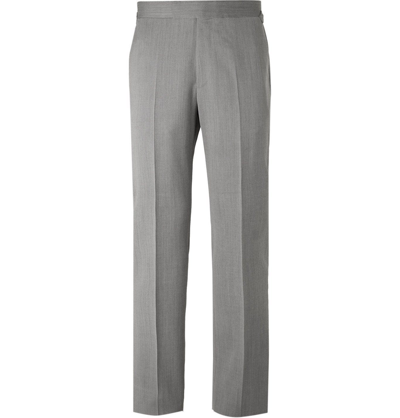 Kingsman - Conrad Slim-Fit Herringbone Wool Suit Trousers - Gray Kingsman