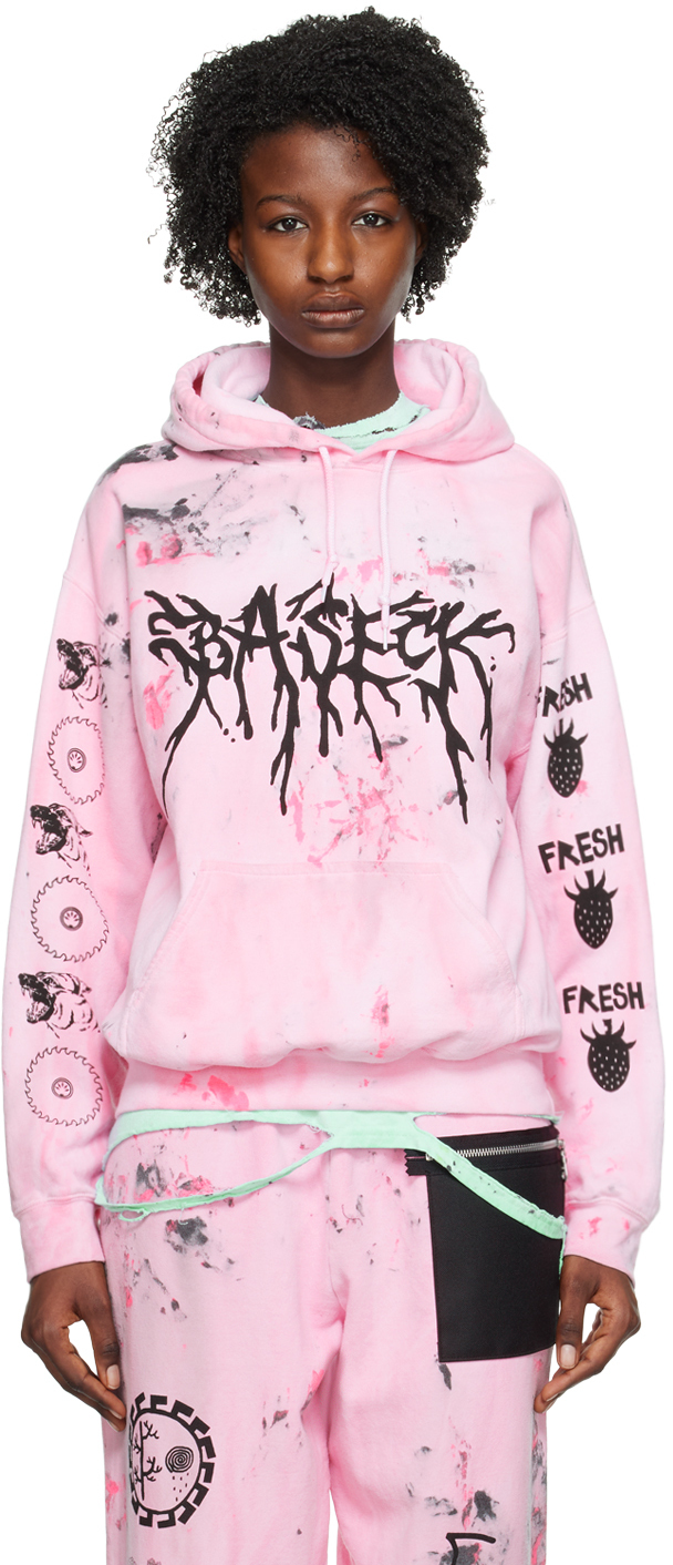 WESTFALL Pink 'Baseck Collab' Hoodie