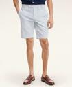 Brooks Brothers Men's Cotton Seersucker Stripe Shorts | Blue