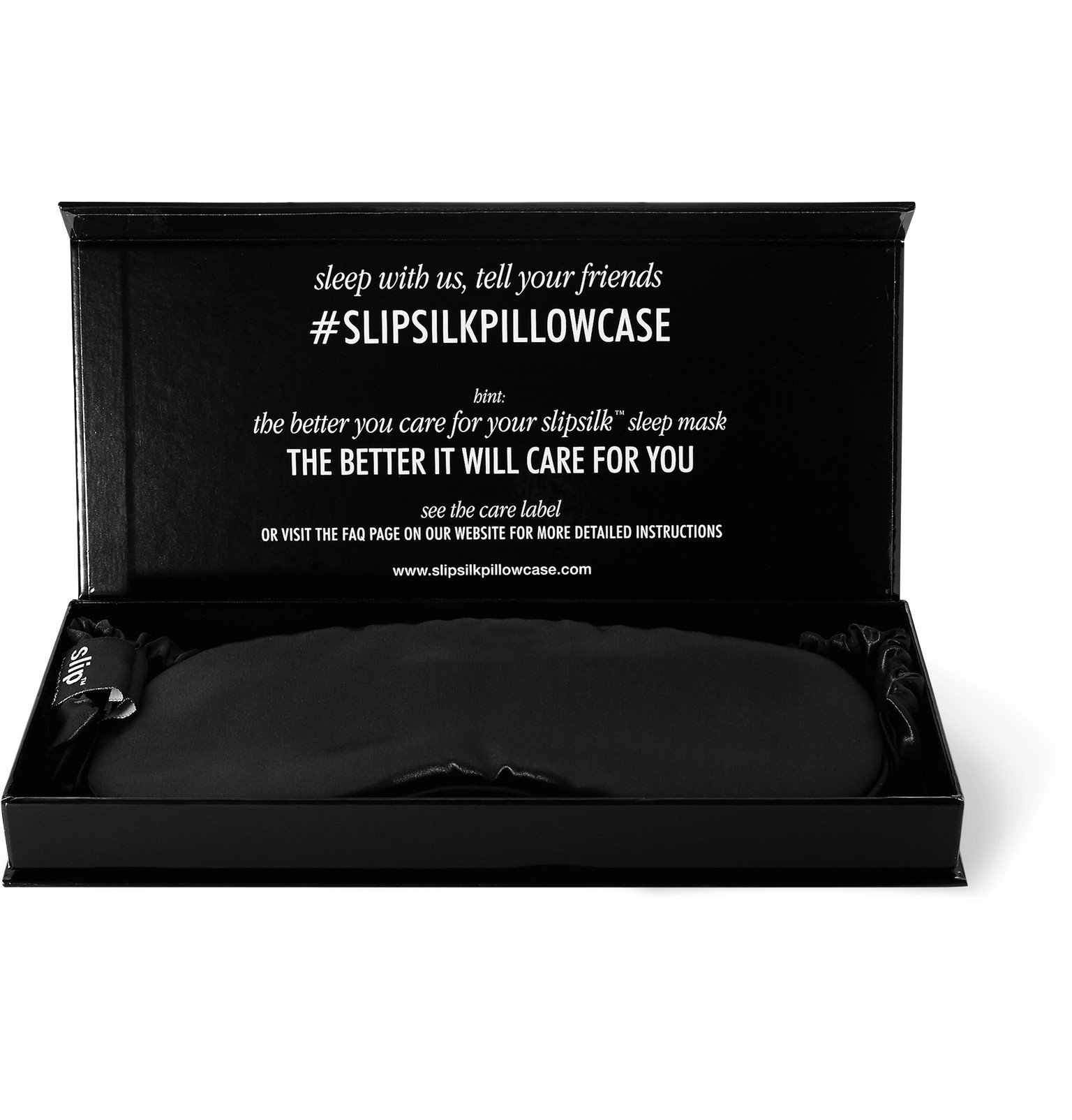 Slip Silk Eye Mask Black Slip