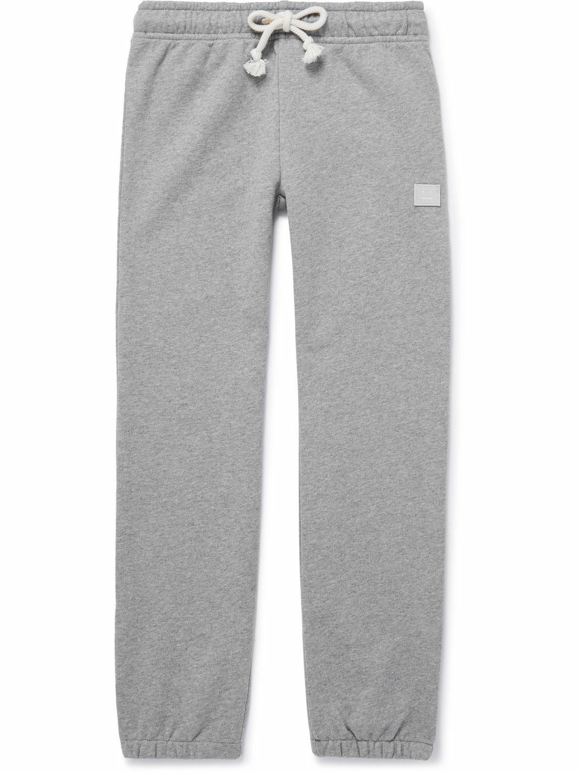 Photo: Acne Studios Kids - Mini Frack Logo-Appliquéd Cotton-Jersey Sweatpants - Gray