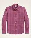 Brooks Brothers Men's Friday Shirt, Poplin Gingham | Red/Navy