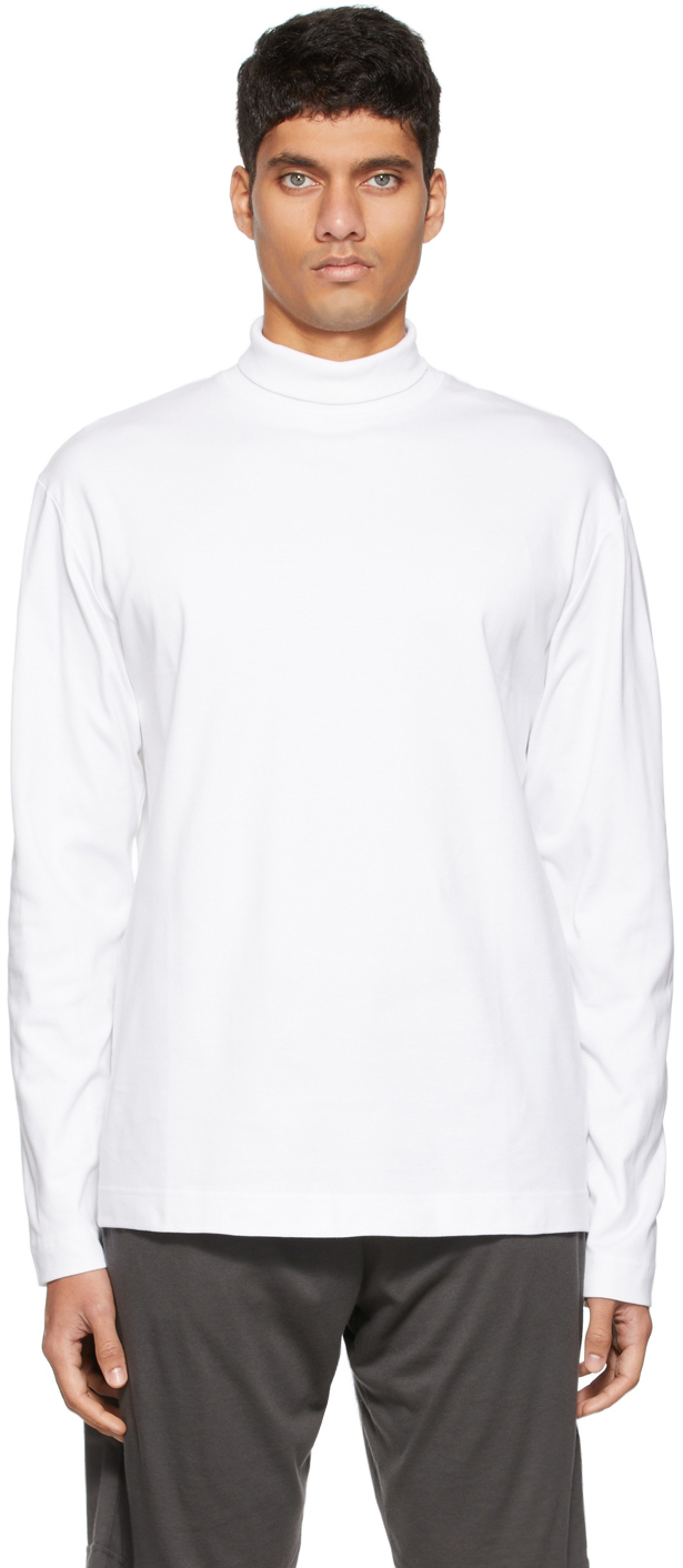 white brushed cotton shirt