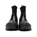 Jil Sander Black Neoprene Rain Chelsea Boots