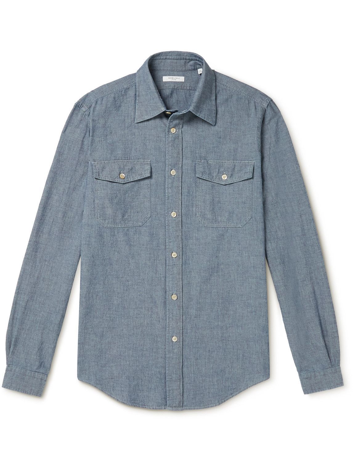 Boglioli - Cotton-Chambray Shirt - Blue Boglioli