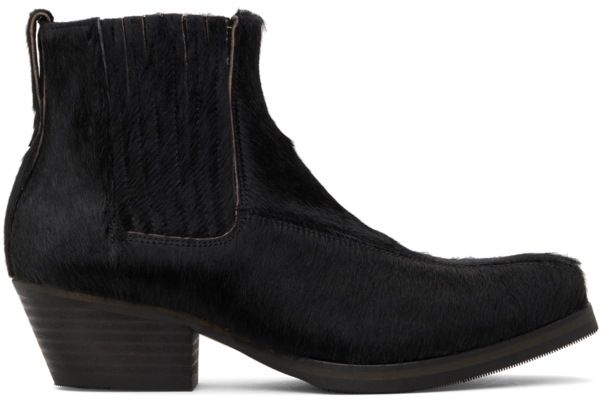 Our Legacy Calf Hair Abstract Gator Boot Our Legacy