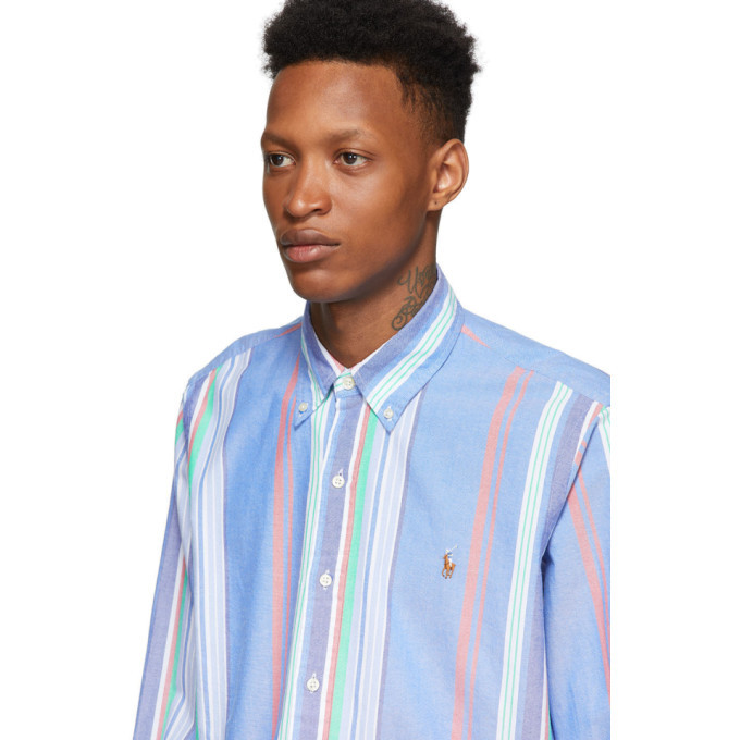 Polo Ralph Lauren Blue Striped Oxford Shirt Polo Ralph Lauren