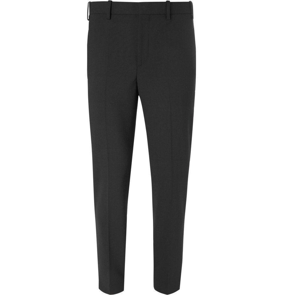 Neil Barrett - Slim-Fit Stretch-Crepe Trousers - Men - Black Neil Barrett