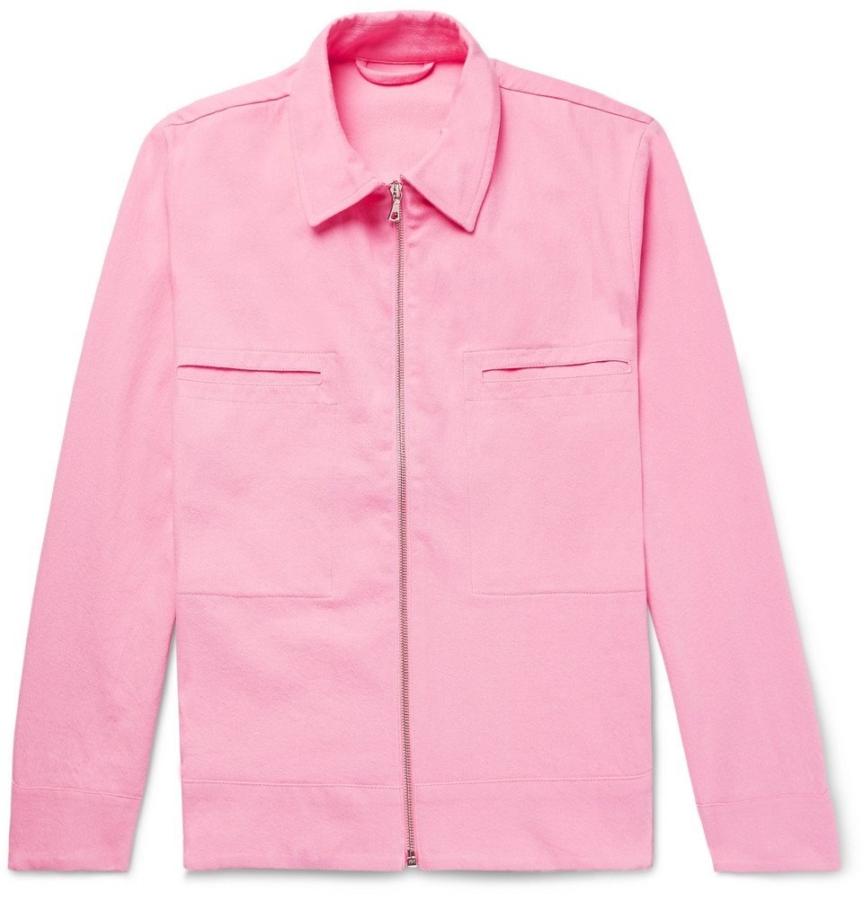 pink twill jacket