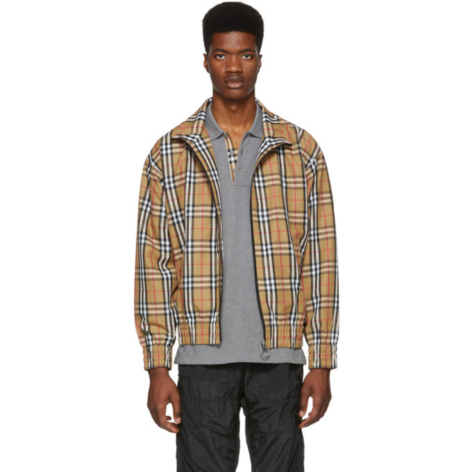 Burberry Yellow Vintage Check Lightweight Jacket Burberry