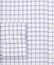 Brooks Brothers Men's Stretch Regent Regular-Fit Dress Shirt, Non-Iron Twill Button-Down Collar Grid Check | Lavender