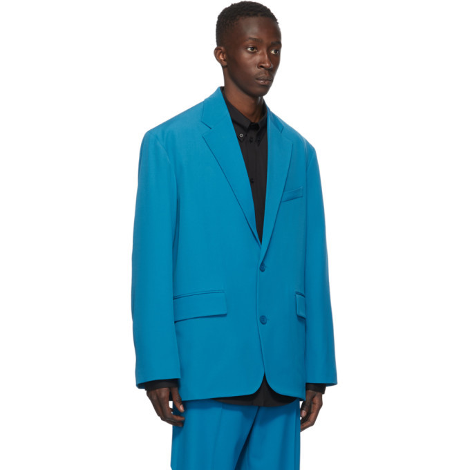 balenciaga blue blazer mens