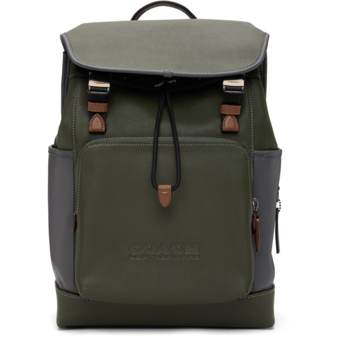 league flap backpack in colorblock