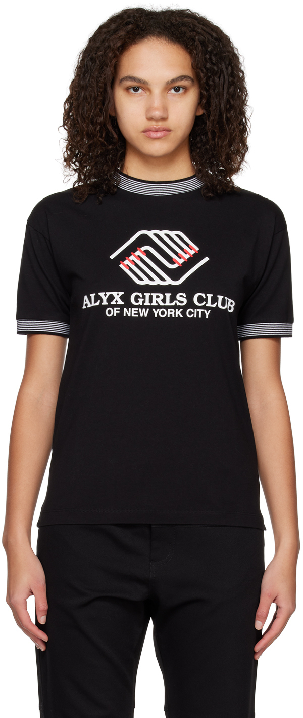 Photo: 1017 ALYX 9SM Black 'Girls Club' T-shirt