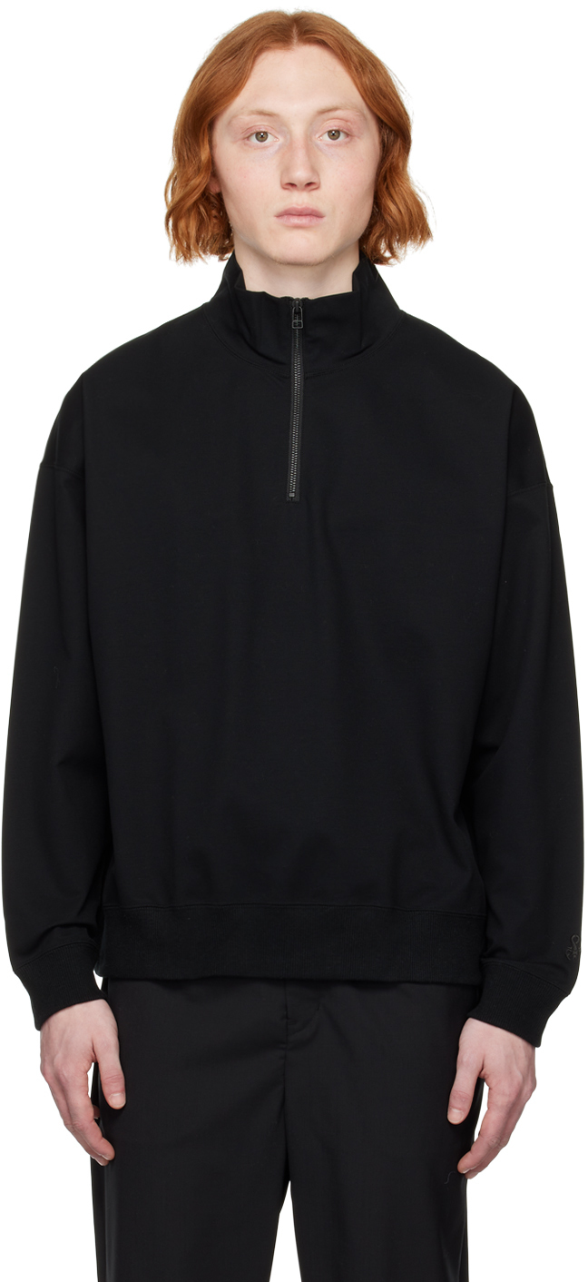 Black HalfZip Sweater