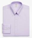 Brooks Brothers Men's Stretch Madison Relaxed-Fit Dress Shirt, Non-Iron Royal Oxford Button-Down Collar | Lavender