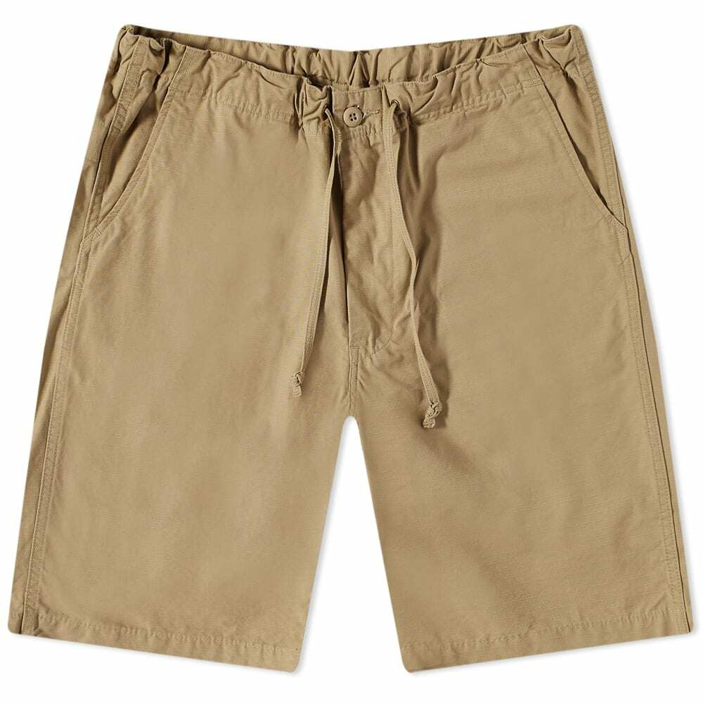 orSlow Men's New Yorker Cotton Short in Beige orSlow