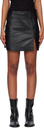 Reformation Black Veda Margie Leather Mini Skirt