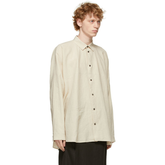 Jan-Jan Van Essche Beige Wide Fit Shirt Jan-Jan Van Essche