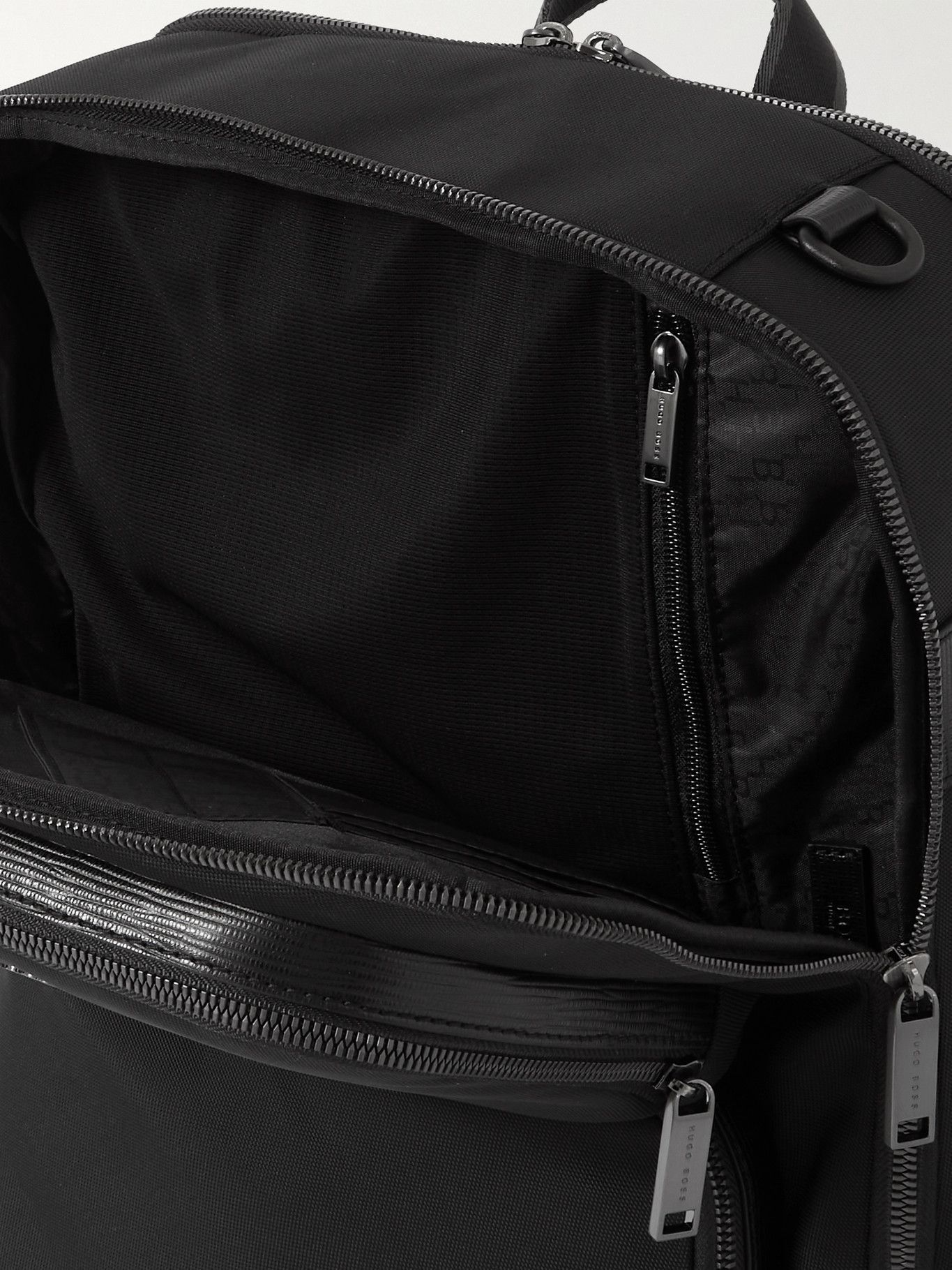 Hugo Boss - Leather-Trimmed Shell Backpack Hugo Boss