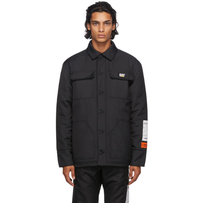 Heron Preston Black Caterpillar Edition Coach Jacket Heron Preston