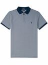 Polo Ralph Lauren - Slim-Fit Striped Cotton-Piqué Half-Zip Polo Shirt - Blue