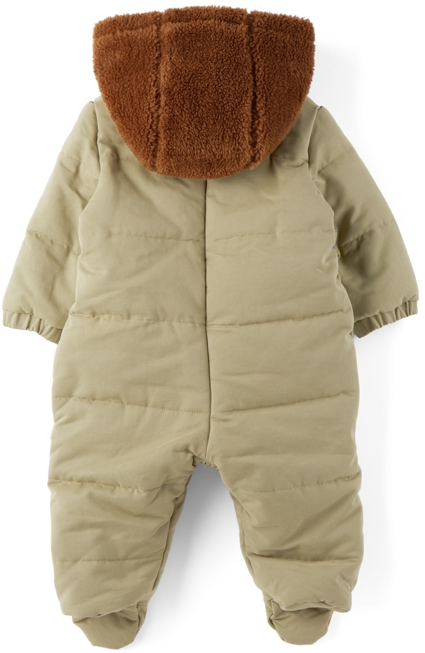 Bobo Choses Baby Khaki Face Overall Jumpsuit Bobo Choses