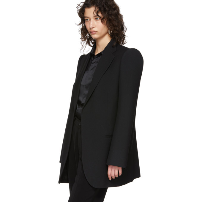 Balenciaga Black Suspended Shoulder Blazer Balenciaga