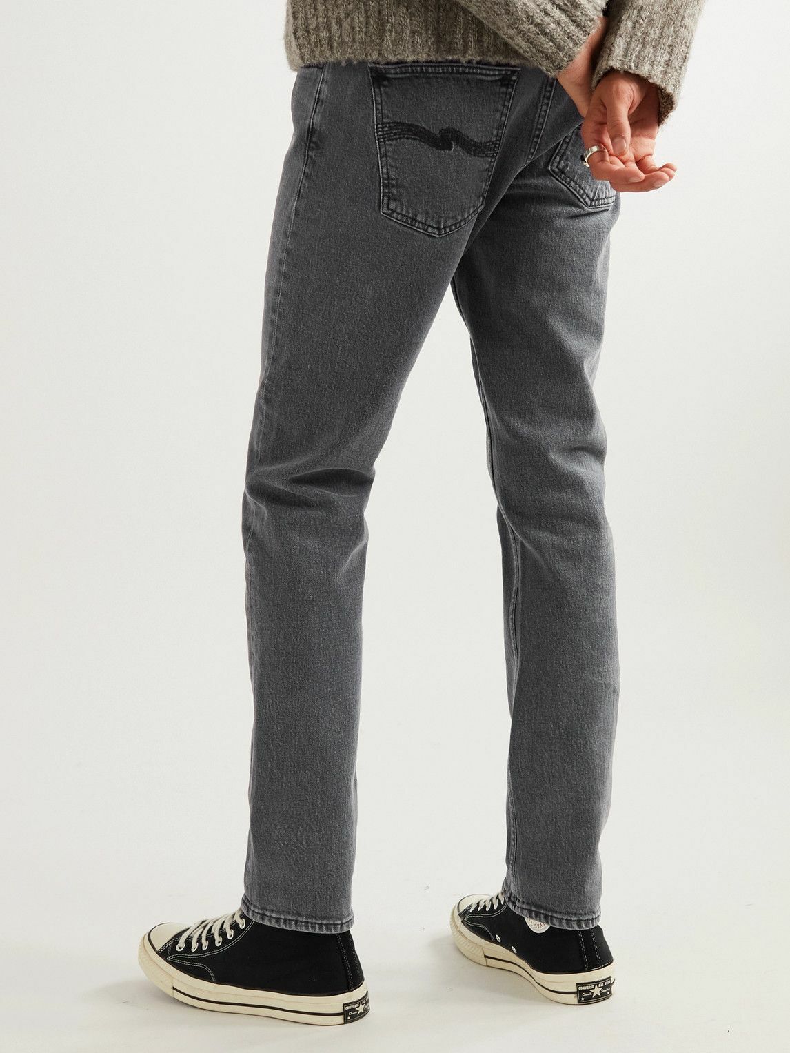 Nudie Jeans - Lean Dean Slim-Fit Organic Jeans - Gray Nudie Jeans Co