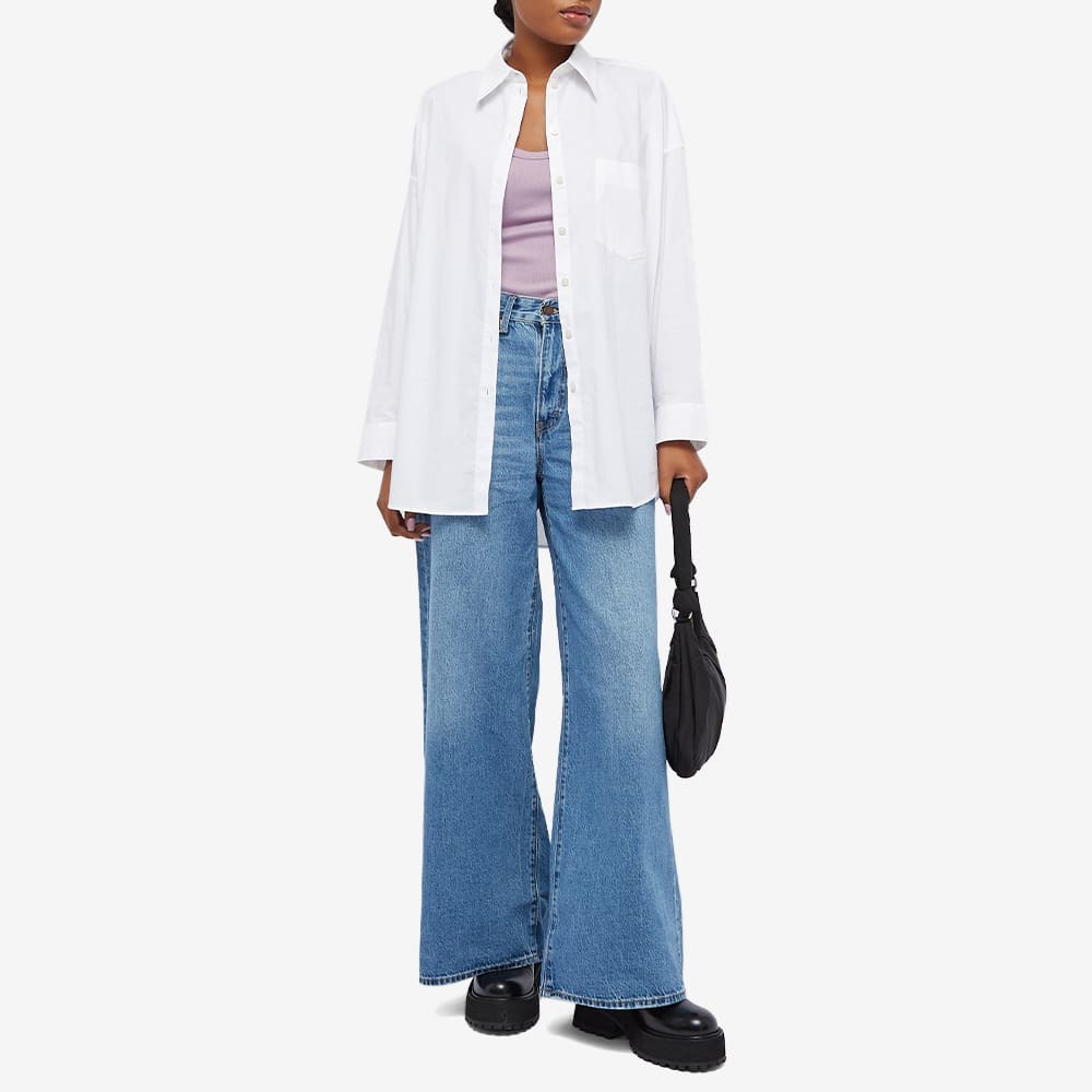 Levi's Women's Levis XL Flood Wide Leg Jean in Medium Indigo Worn In Levis