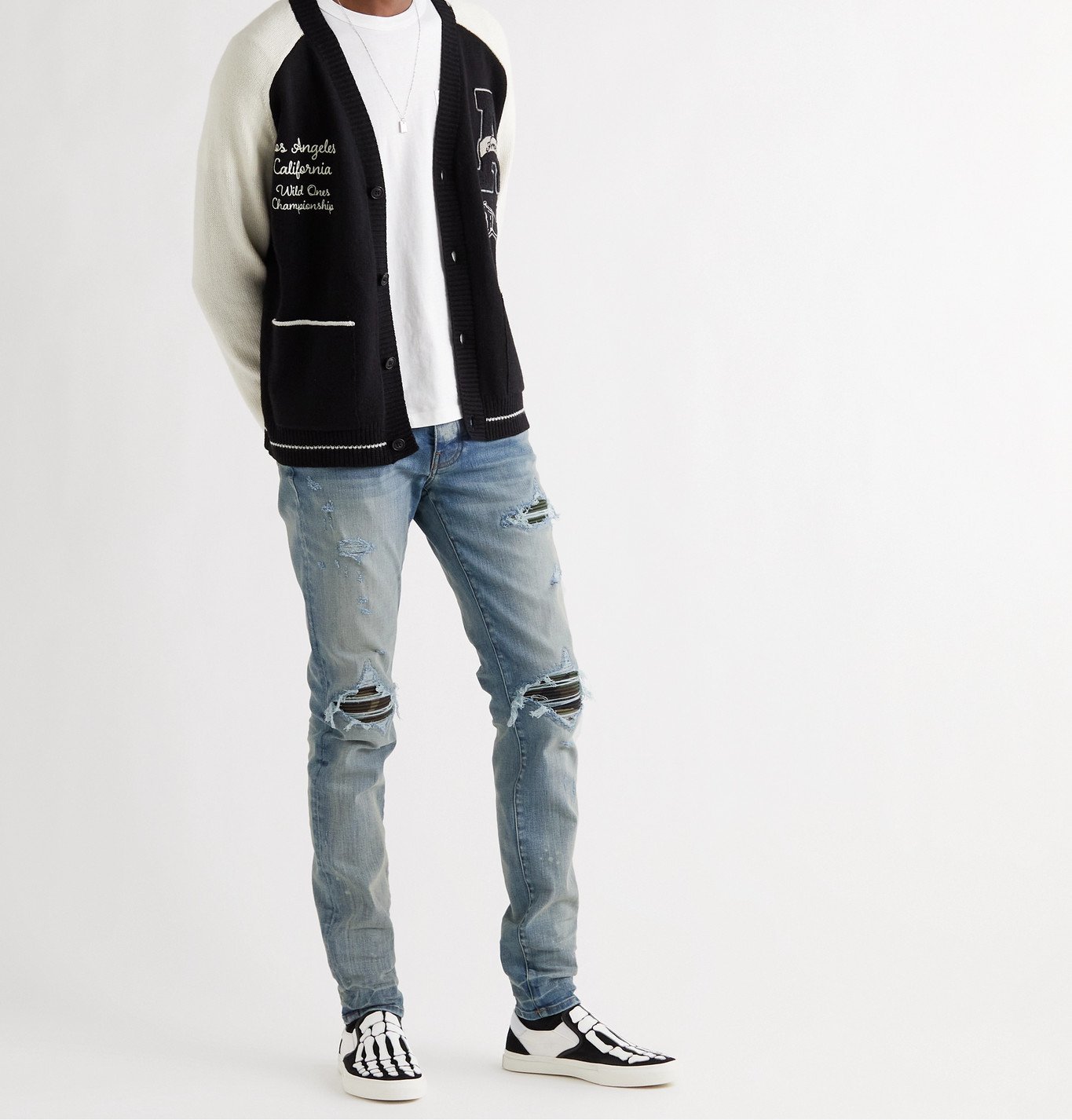 AMIRI - MX1 Skinny-Fit Panelled 