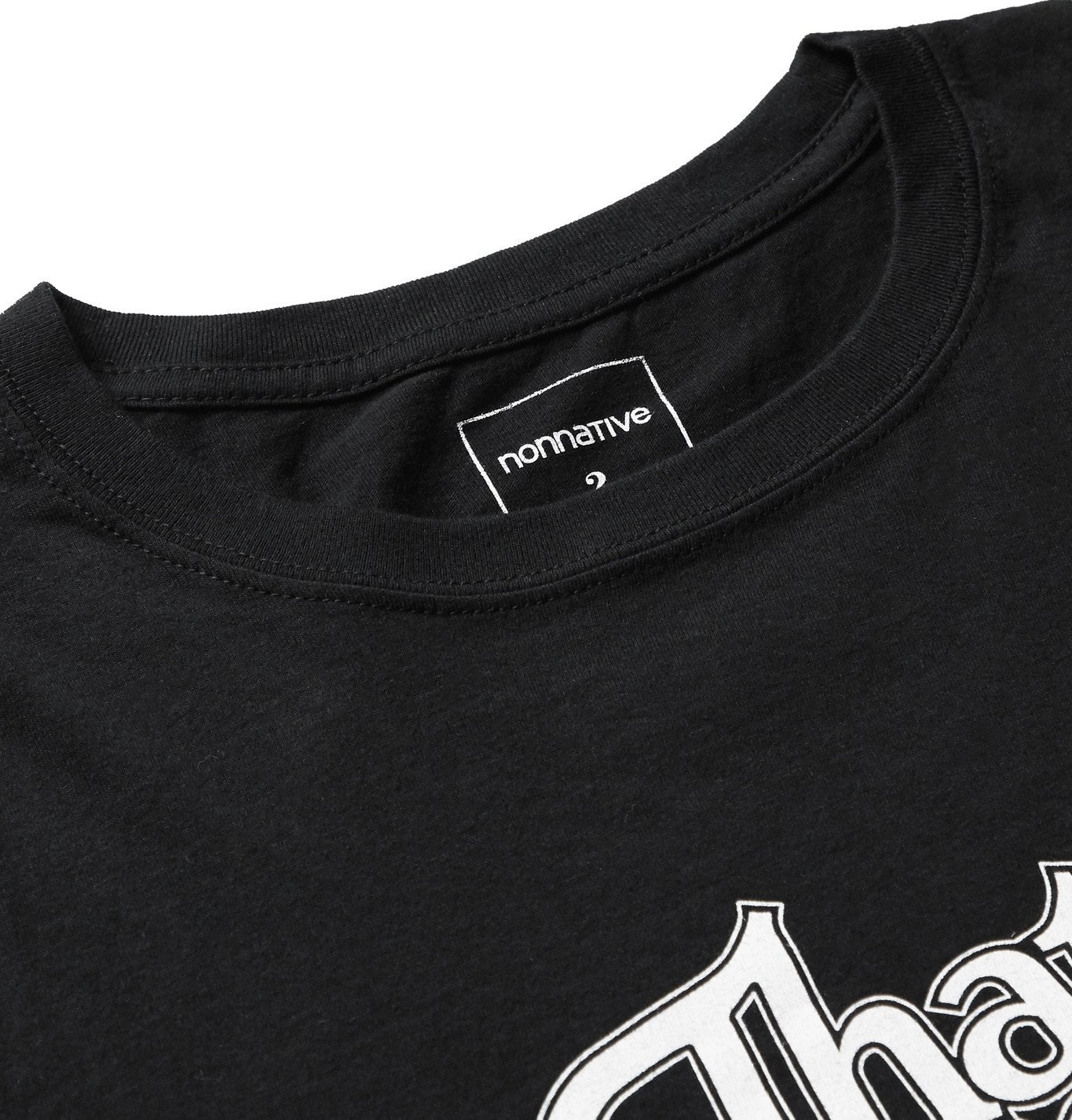 nonnative - Team Logo-Print Cotton-Jersey T-Shirt - Black Nonnative