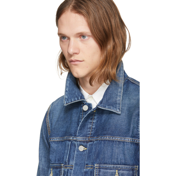 Visvim Blue Damaged Denim 101 Jacket Visvim