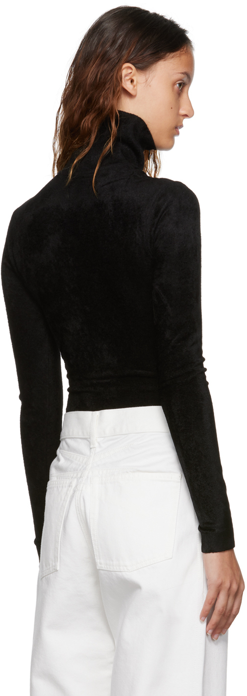 ALAÏA Black Turtleneck Bodysuit ALAÏA