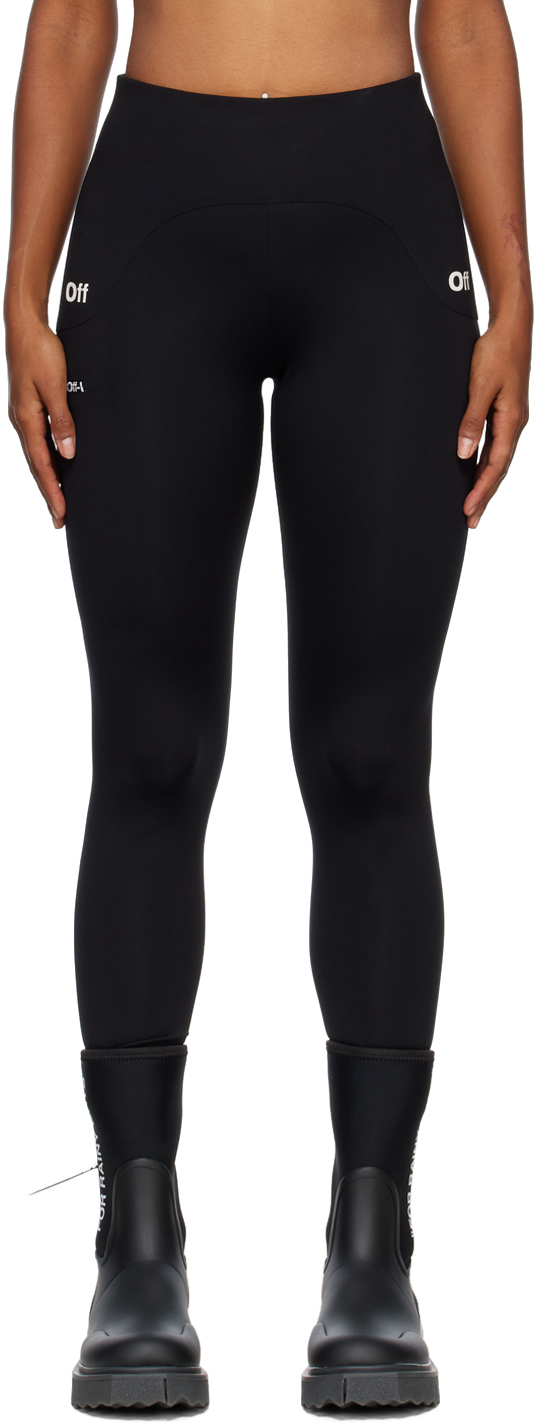 OffWhite Black Scuba Leggings OffWhite